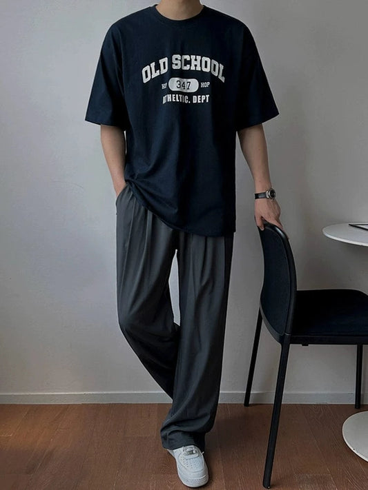 RT No. 18265 BLUE LETTERED OLD SCHOOL SHORT SLEEVE