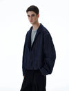 RT No. 20016 BLUE V-NECK DENIM PULLOVER JK