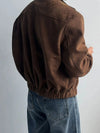 RT No. 32080 SUEDE BIKER ZIP JK