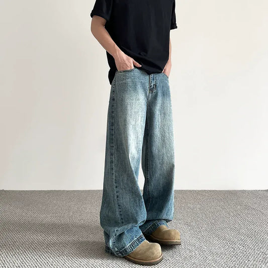 RT No. 40827 BAGGY STRAIGHT DENIM JEANS