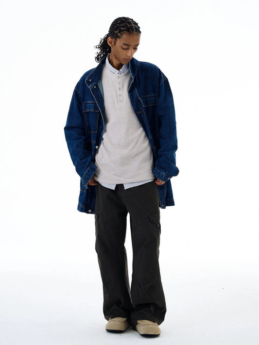 RT No. 19549 OVERSIZE NAVY BLUE DENIM JK