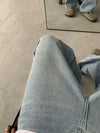 RT No. 18763 WASHED BLUE BAGGY DENIM JEANS