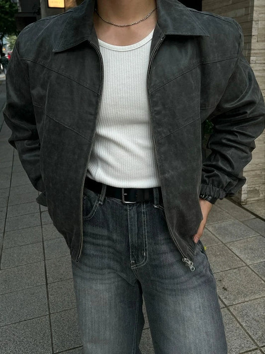 RT No. 25008 GRAY PILOT ZIP COLLAR JK
