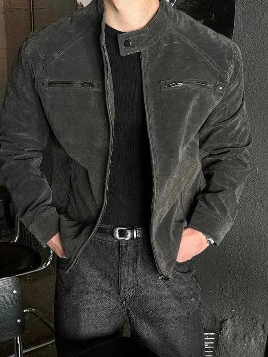 RT No. 32603 BIKER COLLAR LEATHER JK