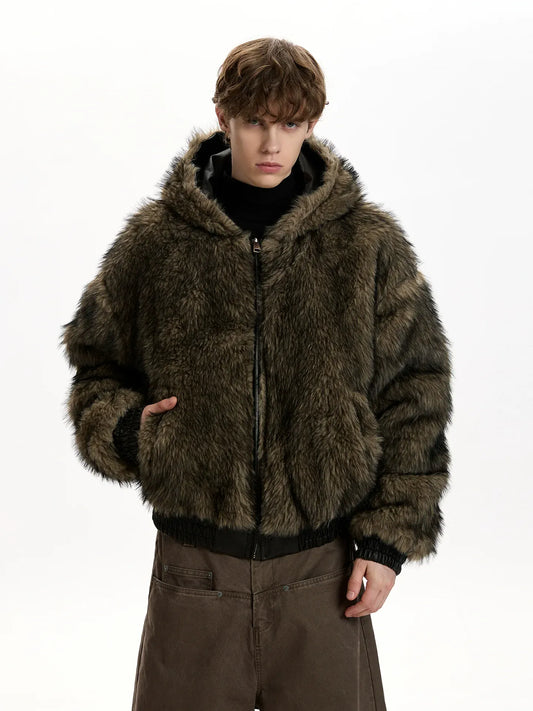 RT No. 50049 WOLF LEATHER REVERSIBLE JACKET