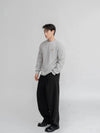 RT No. 12329 PLEATED FOLDED STRAIGHT CASUAL PANTS