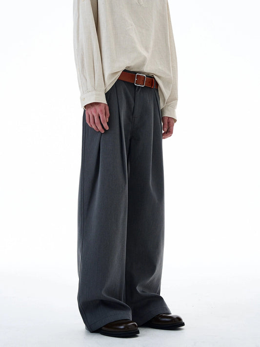 RT No. 20018 PLEATED STRAIGHT PANTS