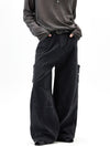 RT No. 55120 RECONSTRUCTED WIDE STRAIGHT PANTS