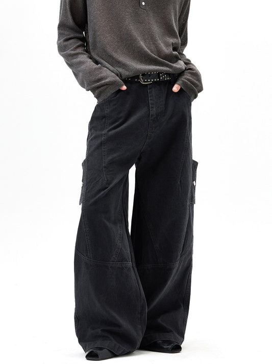 RT No. 55120 RECONSTRUCTED WIDE STRAIGHT PANTS