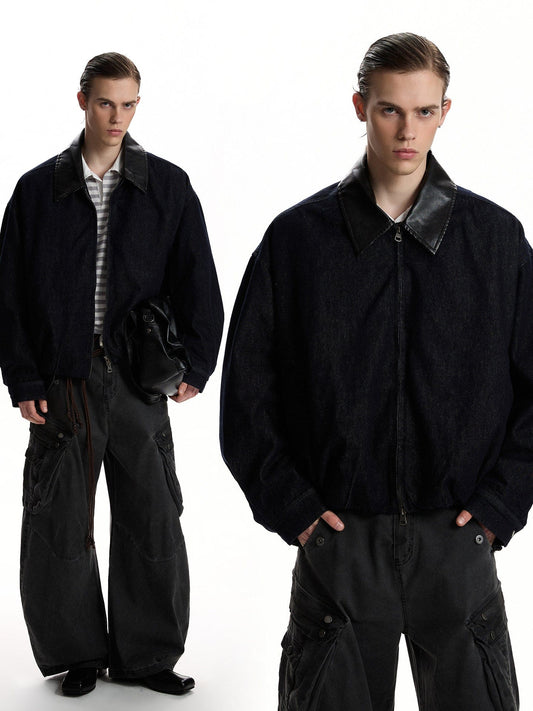 RT No. 59052 SILHOUETTE ZIPPER DENIM JACKET