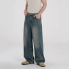 RT No. 18608 WASHED BLUE STRAIGHT DENIM JEANS