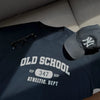 RT No. 18265 BLUE LETTERED OLD SCHOOL SHORT SLEEVE