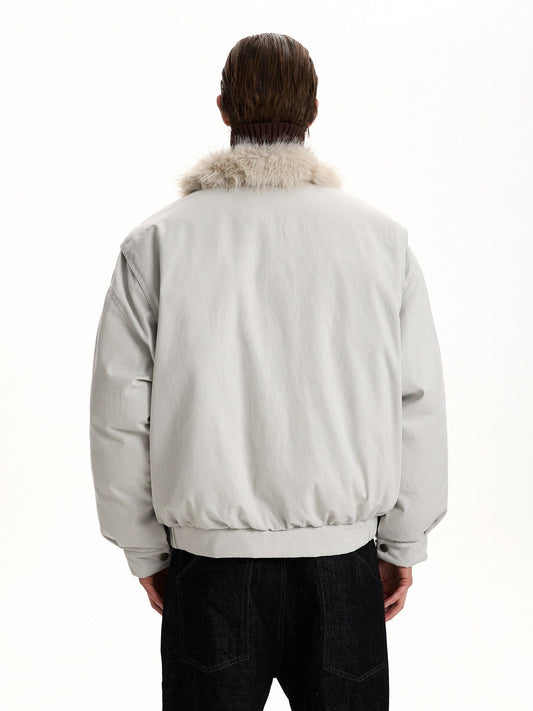 RT No. 58000 FUR COLLAR STAND JACKET