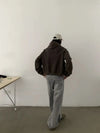 RT No. 19845 WASHED GRAY STRAIGHT DENIM JEANS