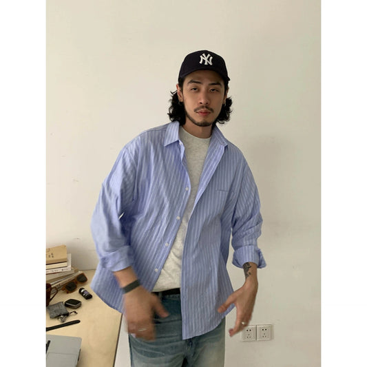RT No. 29113 STRIPED BUTTON-UP SHIRT