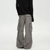 RT No. 40759 GRAY BAGGY STRAIGHT CARGO PANTS