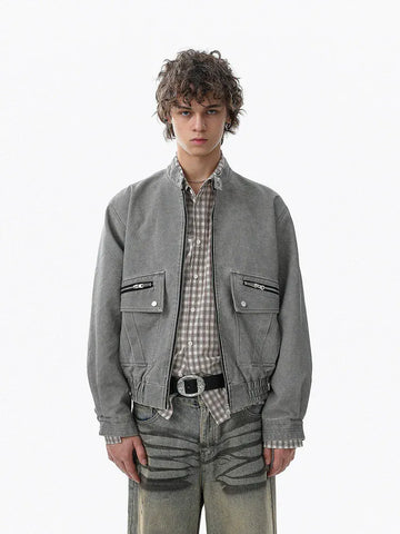 RT No. 50303 BIKER COLLAR CARGO JACKET