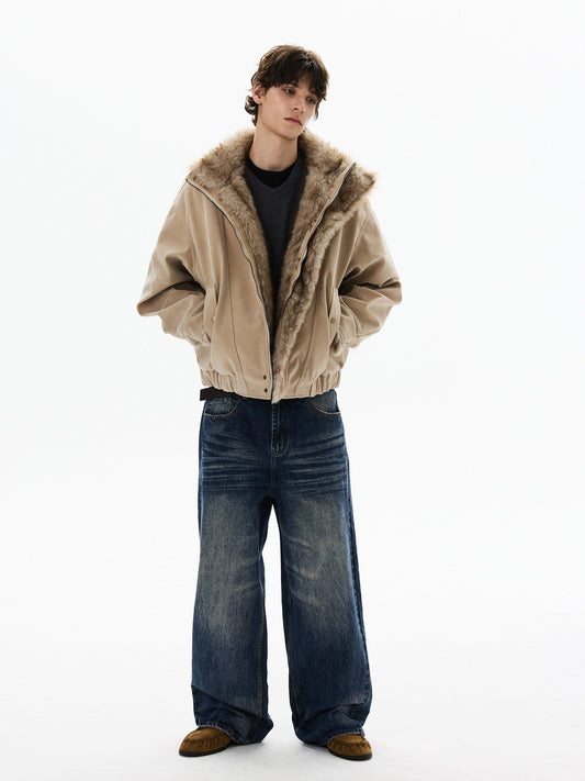 RT No. 50419 WOLF SUEDE COLLAR JACKET