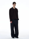 RT No. 20002 DENIM COLLAR STRIPED SWEATER