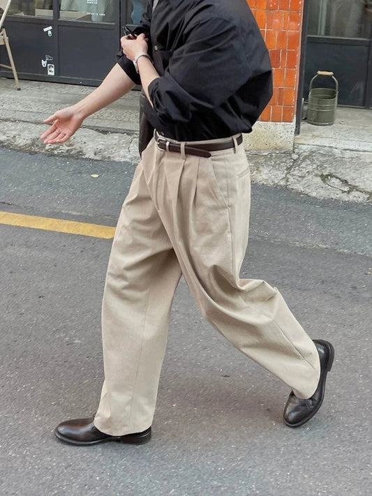 RT No. 19024 PLEATED STRAIGHT PANTS