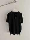 RT No. 18604 DARK GRAY HENRY COLLAR SHORT SLEEVE