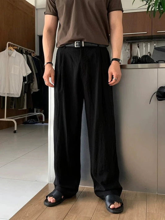 RT No. 18503 PLEATED STRAIGHT PANTS