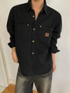 RT No. 25002 BLACK WORKWEAR SHIRT JK