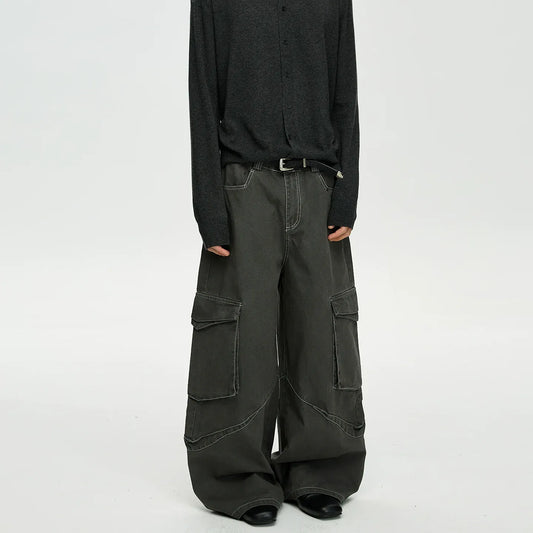 RT No. 40757 BAGGY STRAIGHT CARGO PANTS