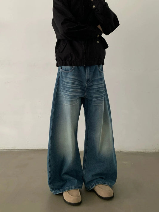 RT No. 29116 WASHED SCIMITAR DENIM JEANS