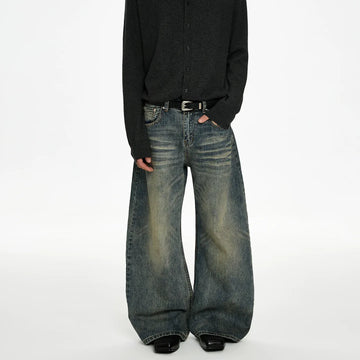 RT No. 50005 WHISKER WASH DENIM JEANS