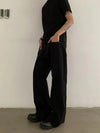 RT No. 18884 JET BLACK FLARED JEANS