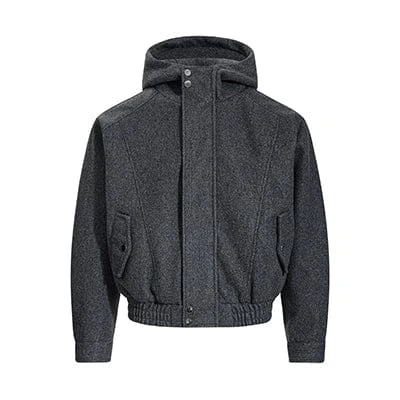 RT No. 50126 KAGE WOOLEN HOODED JACKET