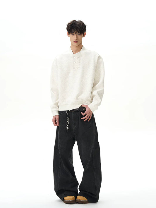 RT No. 45022 DOUBLE HENRY COLLAR SWEATER
