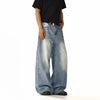 RT No. 19842 WASHED BLUE DENIM STRAIGHT JEANS
