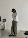RT No. 18759 BOXY KNIT POLO LONGSLEEVE