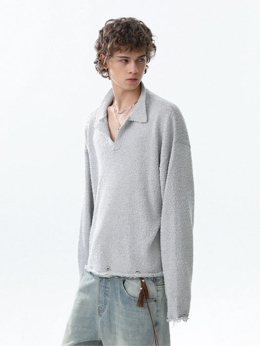 RT No. 50210 KNITWEAR COLLAR SWEATER