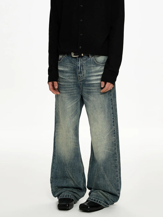 RT No. 50021 WHISKER WASH DENIM JEANS