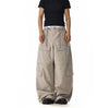 RT No. 18164 CREAM GRAY CARGO STRAIGHT PANTS