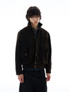 RT No. 25017 BROWN RODEO ZIP SUEDE JK