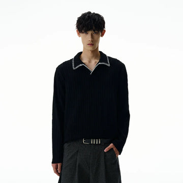 RT No. 40712 KNITWEAR POLO COLLAR SHIRT