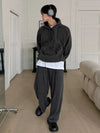 RT No. 25005 GRAY PULLOVER HOODIE & PLEATED SWEATPANTS