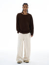 RT No. 19530 LINEN LAZY STRAIGHT PANTS