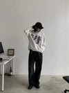RT No. 18740 OLD BLACK DENIM STRAIGHT JEANS