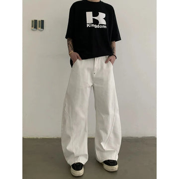 RT No. 18845 PLAIN WHITE SCIMITAR JEANS