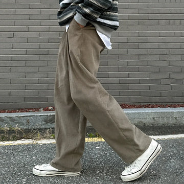 RT No. 33018 CORDUROY RELAX STRAIGHT PANTS