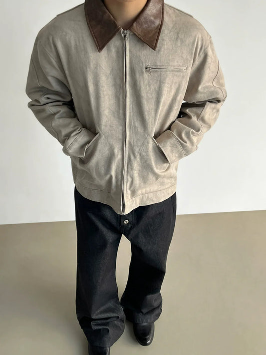 RT No. 50127 DRIFTWOOD LEATHER COLLAR WORKWEAR JACKET