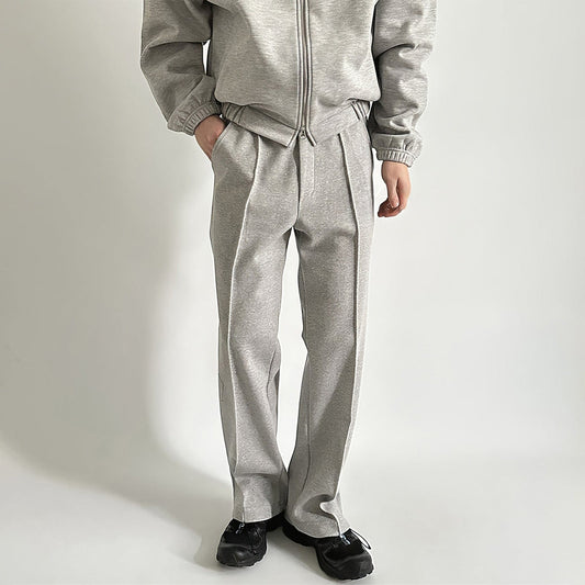 RT No. 12682 COLLAR ZIP-UP SWEATER & SWEATPANTS