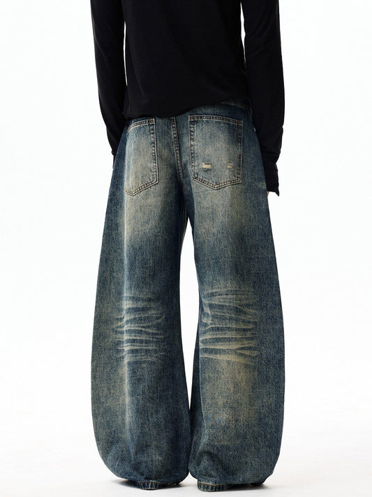 RT No. 55109 WHISKER SCIMITAR DENIM JEANS