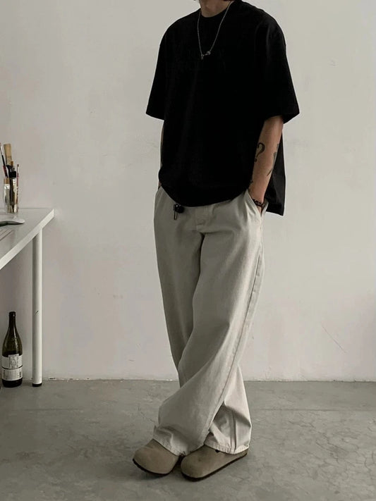 RT No. 18770 KAJU WIDE STRAIGHT JEANS