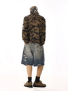 RT No. 13003 BLUE RIPPED DENIM SHORTS